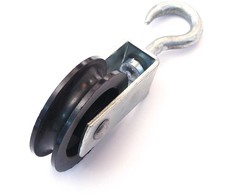 Blokas Posamo, cinkuotas, metalas, 6 cm