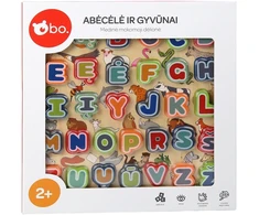 bo. Dėlionė „Abėcėlė ir gyvūnai“, lietuvių k.
