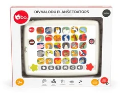 bo. Edukacinis žaislas – dvikalbė planšetė, latviška