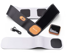 Bodi-Tek Ab &amp; Back Muscle Strengthener With Heat, Juodas/Oranžinis