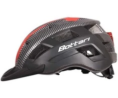 Dviratininkų šalmas Bottari 94004RB, juodas/raudonas, L/XL