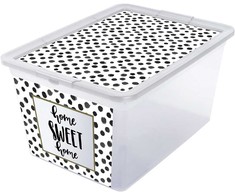 Branq Sandėliavimo dėžė X box dots 30L Skaidri