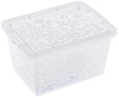 BRANQ 2L plastikinė dėžė su dangčiu JASMINE, žalia
