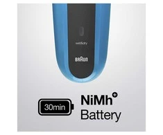 Barzdaskutė Braun 310BT WD, ni-mh, mėlyna sp./juoda sp.
