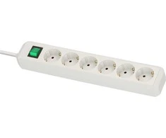 Mājsaimniecības pagarinātājs BRENNENSTUHL ECO-LINE. 6 vietas. 1,5 m