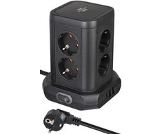 Buitinis ilgintuvas-stovas BRENNENSTUHL, 8 vietų, 3USB, 2 m