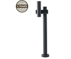 Brīvi stāvošs āra gaismeklis Domoletti Flip QY200645, 4.5W, LED, IP44, melna krās., 12.9 cm x 70 cm