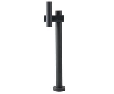 Brīvi stāvošs āra gaismeklis Domoletti Flip QY200645, 4.5W, LED, IP44, melna krās., 12.9 cm x 70 cm