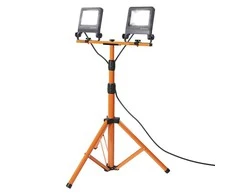 Statybinis prožektorius su stovu, pastatomas Osram, 60 W, 6000 lm, 4000 °K, IP65, pilka sp.