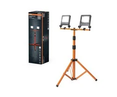 Statybinis prožektorius su stovu, pastatomas Osram, 60 W, 6000 lm, 4000 °K, IP65, pilka sp.