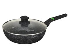 Cepšanas panna ar vāku Bollire Venezia BR1010, 28 cm, alumīnijs/marmora