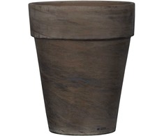 Cermax Puķu pods Domoletti Basalt T-143-025-17, keramika, tumši brūna krās.