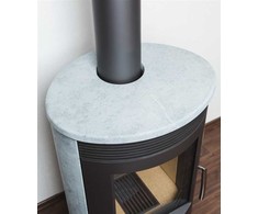 Stove ABX TARTU 5 juodas + soapstone apdaila. 5 kW
