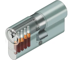 Cilindras Abus E50N. ,din, standarto. 28 - 34 mm. pilka