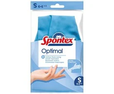 Cimdi gumija Spontex Optimal, zila krās., S, 2 gab.
