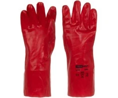 Haushalt Quantec GLOVES PVC Raudonas H310R 35CM