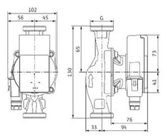 Cirkulācijas sūknis Wilo Atmos PICO 25/1-6, 130 mm, 4 - 40 W