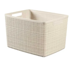 Daiktadėžė Curver, 20 l, kreminė/smėlio/smėlio spalvos, 36,2 x 28,2 x 23 cm