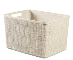 Daiktadėžė Curver, 20 l, kreminė/smėlio/smėlio spalvos, 36,2 x 28,2 x 23 cm