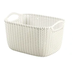 Krepšelis, daiktų saugojimo Curver 226391, 8 l, balta sp., 30 x 22 x 17 cm