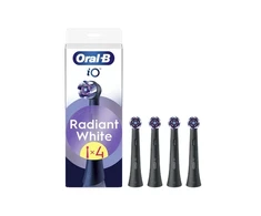 Dantų šepetėlis Elektrinio dantų šepetėlio galvutė Oral-B iO Whitening WB-4, juoda sp., 4 vnt.