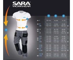 Švarkas Sara Workwear, žalia, medvilnė/poliesteris, L dydis