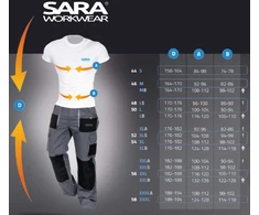 Darba jaka vīriešu Sara Workwear Norman 10-410, zila krās., LS dydis