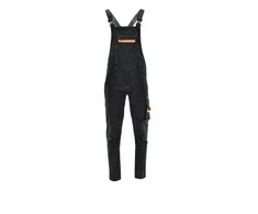Darbinis puskombinezonis Sara Workwear Comfort, juoda sp./oranžinė sp., XL dydis