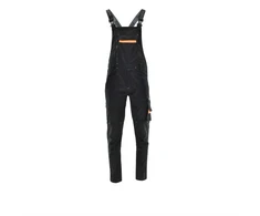 Darbinis puskombinezonis Sara Workwear Comfort, juoda sp./oranžinė sp., M dydis
