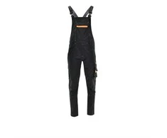 Darbinis puskombinezonis Sara Workwear Comfort, juoda sp./oranžinė sp., XL dydis