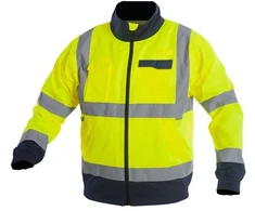 Darbinė striukė vyrams Sara Workwear Drogowiec 11420-27, mėlyna sp./geltona sp./pilka sp., XXL dydis
