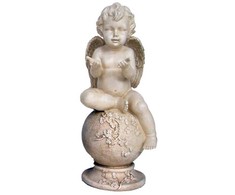 Garden Center Nuxe STATUE ANGEL ON GLOBE