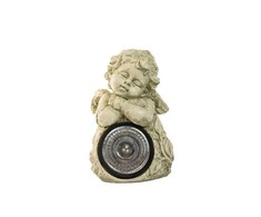 Sodo dekoracija „Angelas“ NF16528-2, 14.5 cm x 12 cm x 22 cm, baltos sp./rožinės sp.