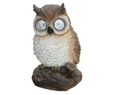 Dārza apdare "Pūce" Garden Center NF17436, 12 cm x 12 cm x 20 cm, brūna