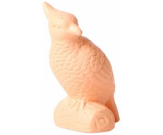 Sodo dekoracija "Paukštis", 9 cm x 9 cm x 12 cm, šviesiai ruda