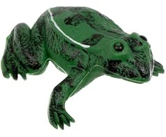 Dārza apdare "Varde" Garden Center O001, 15 cm x 15 cm x 7 cm, balta/melna/zaļa