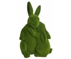 Home Decor DECORATION RABBITS TWO 29.5X21.5X45.5CM
