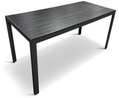Dārza galds Domoletti, melna krās., 150 cm x 90 cm x 65 cm