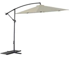 Dārza saulessargs Domoletti, 300 cm, balta krās.