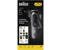 Barzdaskutė Daugiafunkcis kūno ir veido skustuvas Braun AIO5560