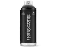 Dažų purškiklis Montana Hardcore, prekės ženklas, juodos spalvos, 0,4 l