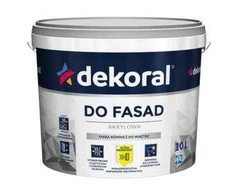 Dekoral Polinit, fasadiniai emulsiniai dažai | balta (sniezna biel) 1 ltr,