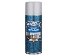 Purškiami metalo dažai HAMMERITE HAMMERED FINISH, sidabro sp., 400 ml