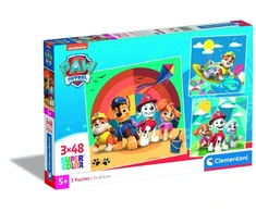 Dėlionė 3in1 Clementoni PAW PATROL 25291, 21 cm x 20.5 cm, 144 vnt.