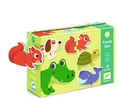 Djeco Dviejų dalių dėlionės - Gyvūnai (20 vnt.) ( DJ08147 )