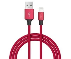 Raudonas Devia Pheez USB-C į Lightning laidas, 1 m