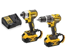 Įrankių rinkinys DeWalt DCK266P2LR-QW (DCD796 + DCF887); 18 V; 2x5,0 Ah akum.