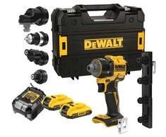 Grąžtas Akumuliatorinė gręžimo-suktuvo galvutė su 4 keičiamomis galvutėmis, 18 V XR, 73 Nm, DeWALT [DCD803D2T-QW] 2x2,0Ah