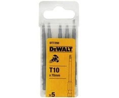 Sukimo antgalis DeWalt DT7290; T10; 5 vnt.