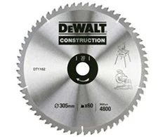 Pjovimo diskas medienai DeWalt; 260x2,6x30,0 mm; Z48; 10°